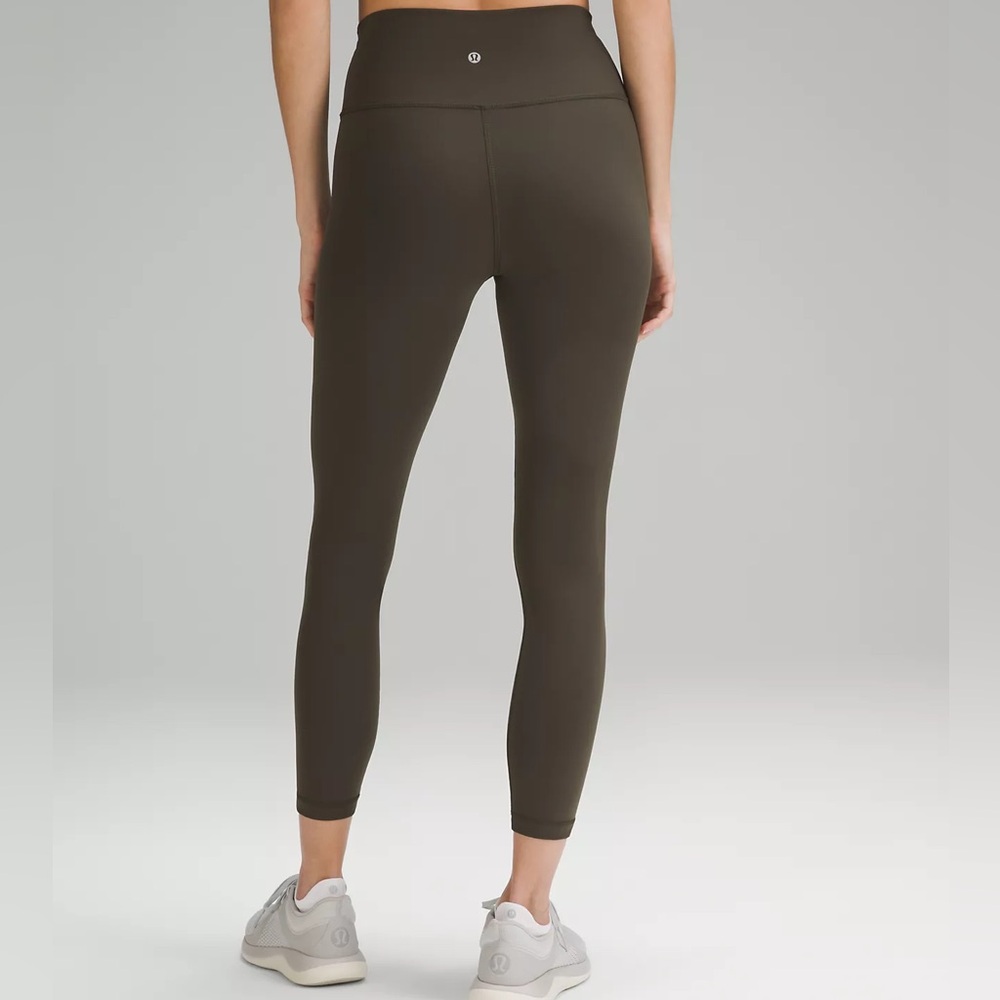 Women's Dark Olive Green Leggings - Picture 2 of 5